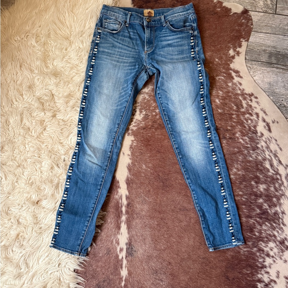 DRIFTWOOD Men's Denim Jeans with Tan Accents